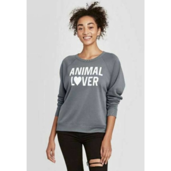 Grayson Threads Animal Lover Gray Pullover Sweatshirt‎ NWT - Picture 1 of 1
